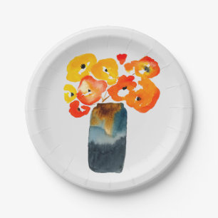 Cute little monster paper plate