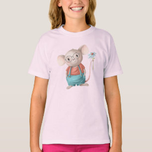 Cute Little Mouse Cartoon T-Shirt