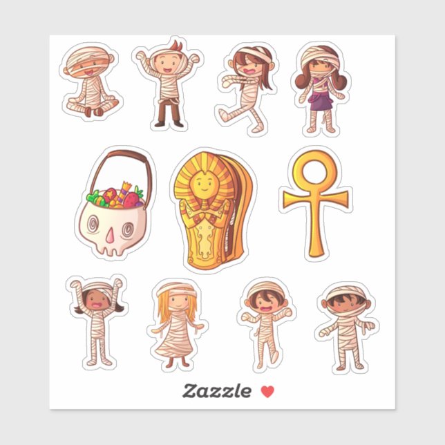 Cute Little Mummy's Halloween (Sheet)