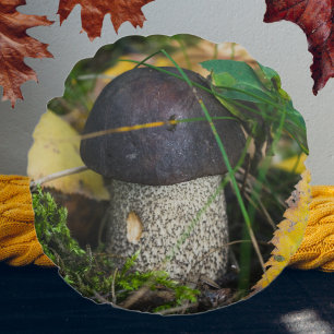 Cute little mushroom round pillow