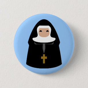 Cute Little Nuns 2 Inch Round Button