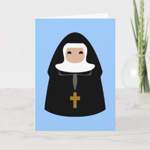 Cute Little Nuns Card