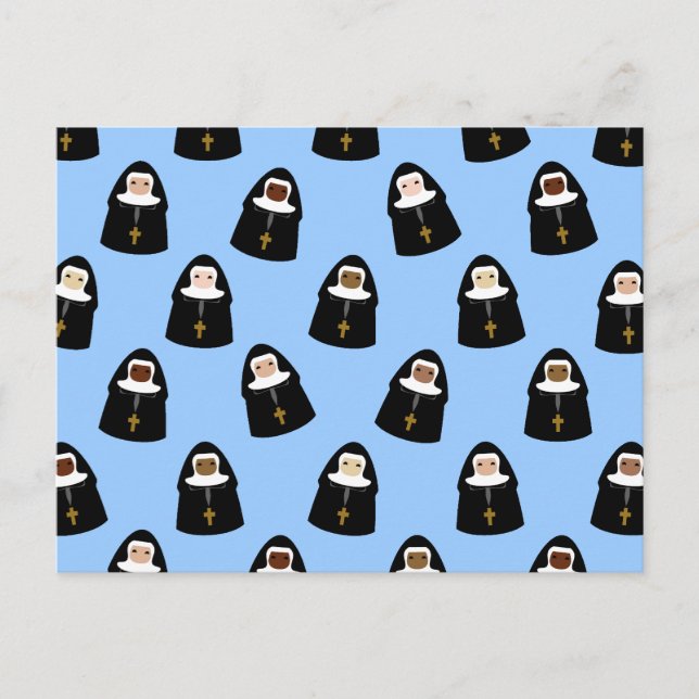 Cute Little Nuns Postcard (Front)