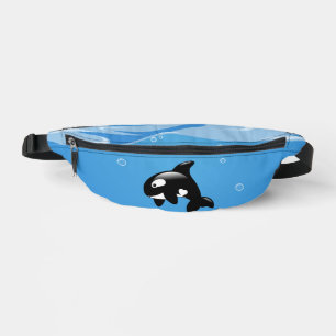 Cute Little Orca Whale in Ocean Fanny Pack