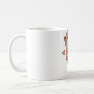 Cute Little Otter Loves Bubble Tea Coffee Mug