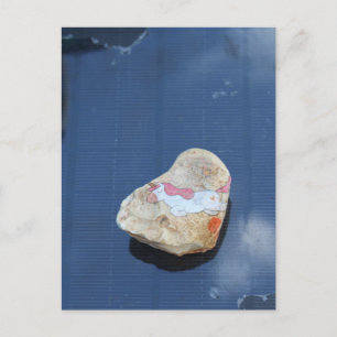 Cute Little Painted Unicorn Rock Postcard