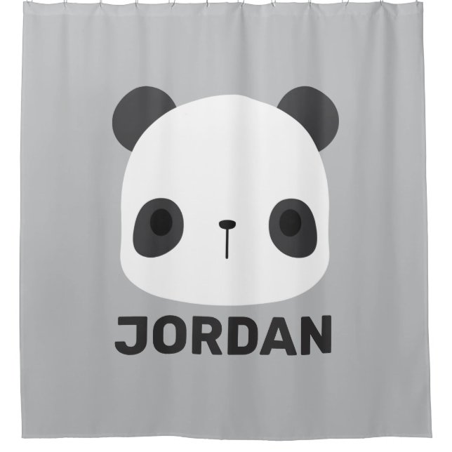 Cute Little Panda Bear with Personalized Name (Front)