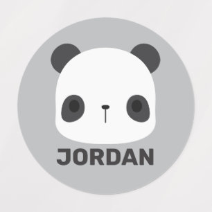 Cute Little Panda Bear with Personalized Name