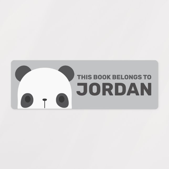 Cute Little Panda Bear with Personalized Name (Design 1)