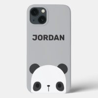 Cute Little Panda Bear with Personalized Name