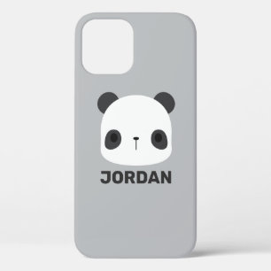 Cute Little Panda Bear with Personalized Name iPhone 12 Pro Case