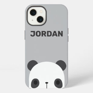 Cute Little Panda Bear with Personalized Name iPhone 13 Case