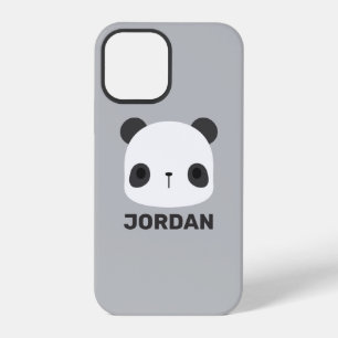 Cute Little Panda Bear with Personalized Name iPhone 12 Pro Case
