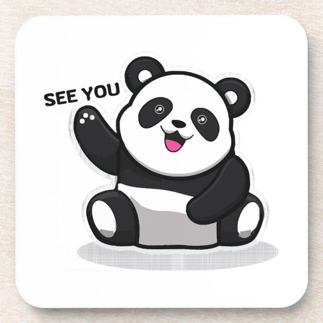 cute little panda coaster (Front)