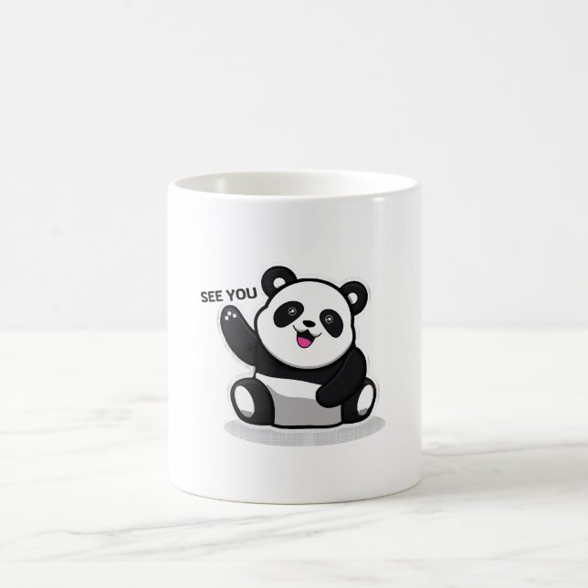 cute little panda coffee mug (Center)