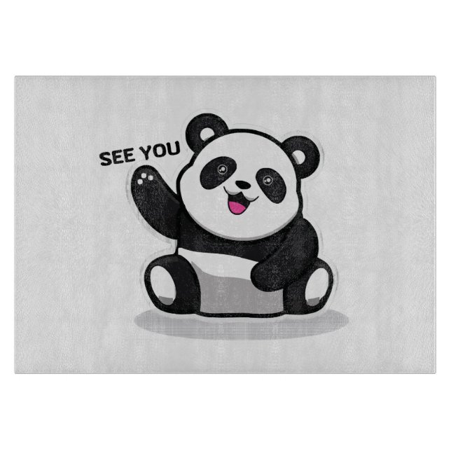 cute little panda cutting board (Front)