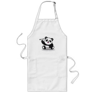 cute little panda long apron