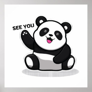 cute little panda poster