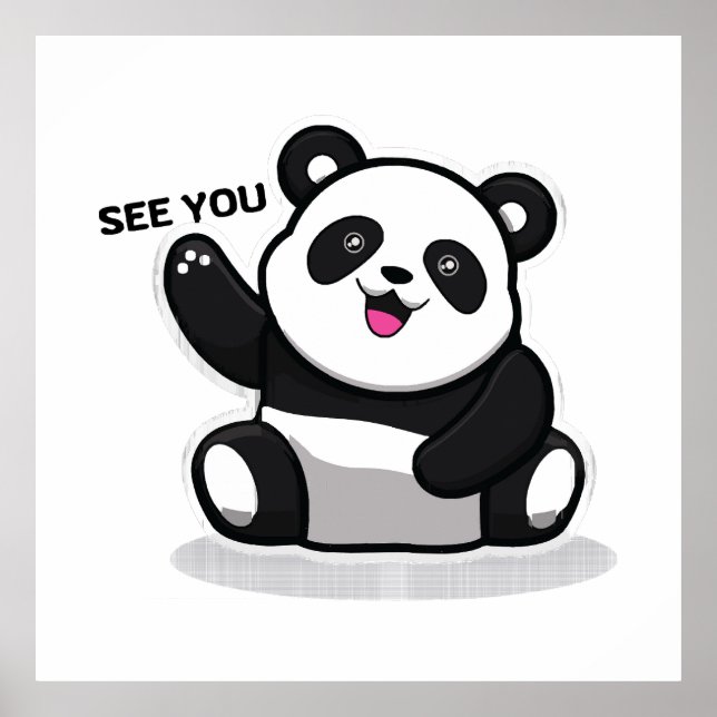 cute little panda poster (Front)