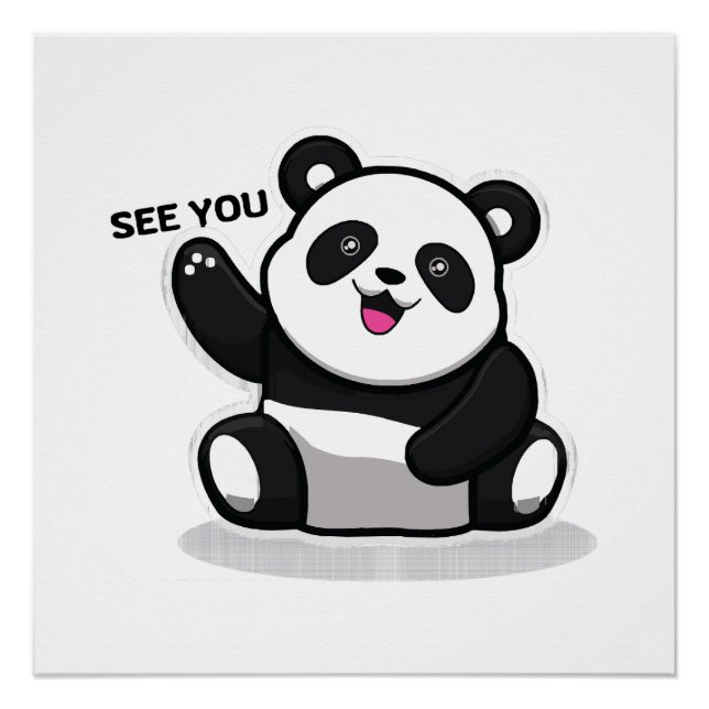 cute little panda poster (Front)