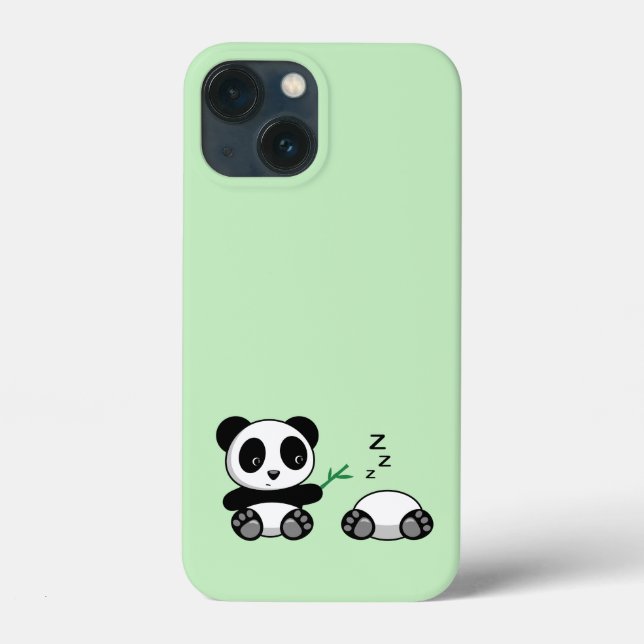 Cute Little Pandas on Green Case-Mate iPhone Case (Back)