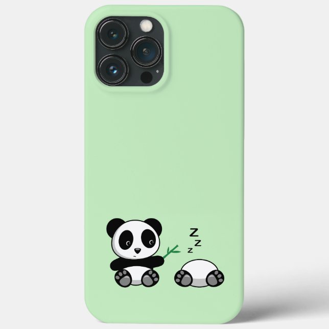 Cute Little Pandas on Green Case-Mate iPhone Case (Back)