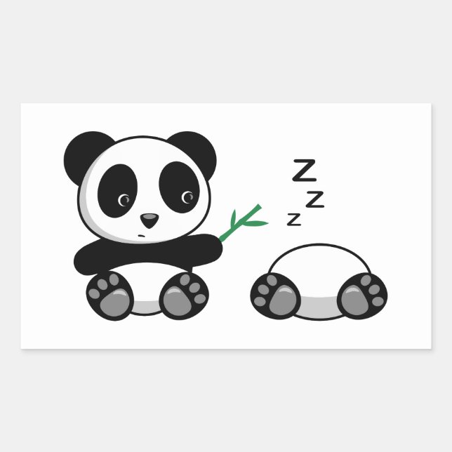 Cute Little Pandas Sticker (Front)