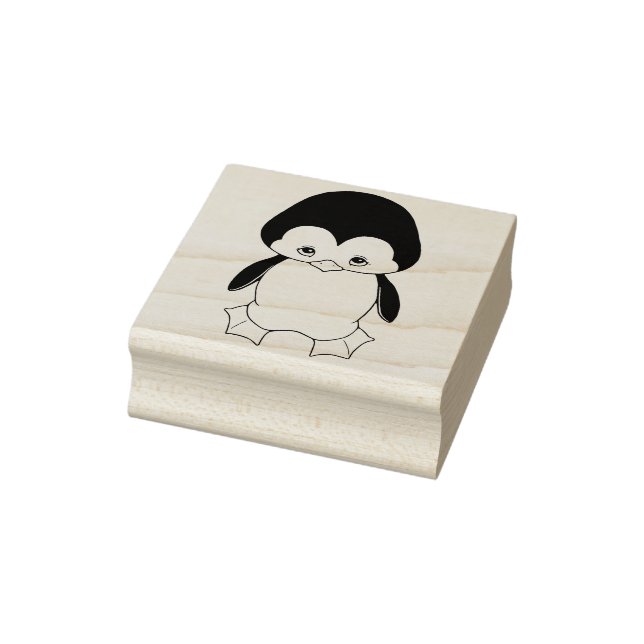 Cute Little Penguin Rubber Stamp (Stamp)