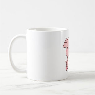 Cute Little Pig Loves Bubble Milk Tea Coffee Mug
