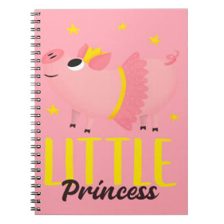 Cute little Pig Princess Piglet| Box Wallet Colour Notebook