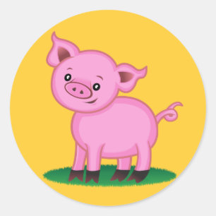 Cute Little Pig Sticker