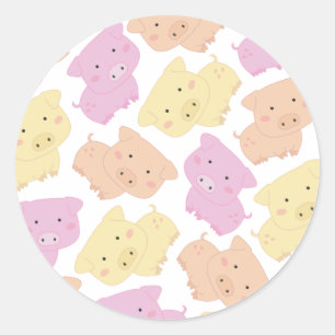 Cute Little Piggy Pig's Farm Animal Stickers