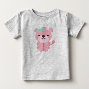 Cute Little Pink Lioness Baby T-Shirt