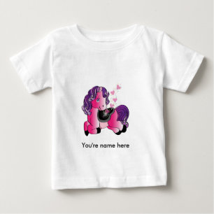 Cute little pink pony baby T-Shirt