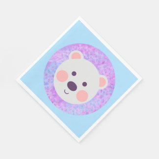 Cute Little Polar Bear Napkin