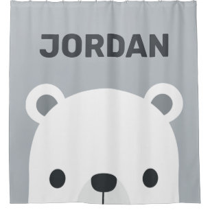 Cute Little Polar Bear with Personalized Name
