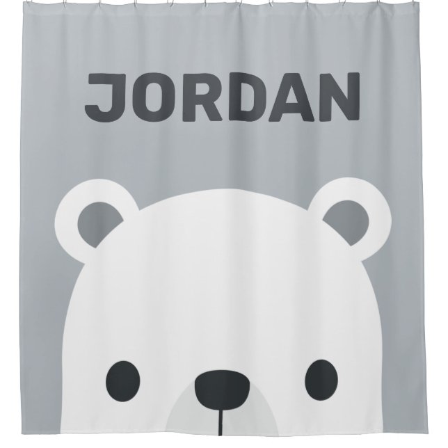 Cute Little Polar Bear with Personalized Name  (Front)