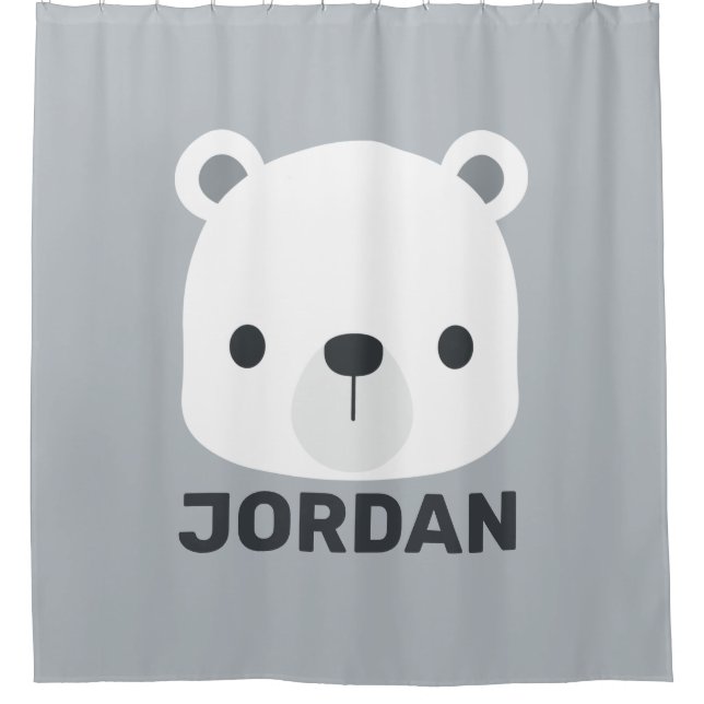 Cute Little Polar Bear with Personalized Name (Front)