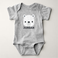 Cute Little Polar Bear with Personalized Name