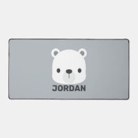 Cute Little Polar Bear with Personalized Name