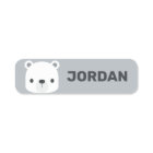 Cute Little Polar Bear with Personalized Name