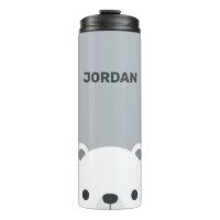 Cute Little Polar Bear with Personalized Name