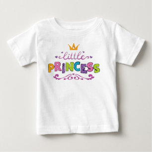 Cute Little Princess Crown Baby Girl T-Shirt