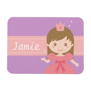 Cute Little Princess Girl Personalized Magnet