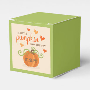 Cute Little Pumpkin Baby Shower Favor Box