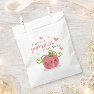 Cute Little Pumpkin Baby Shower Favour Bags
