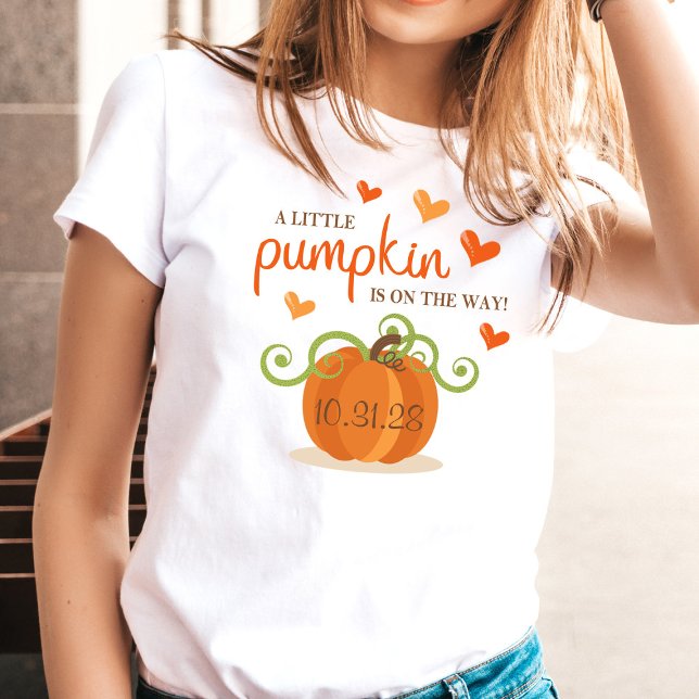 Cute Little Pumpkin Baby Shower T-Shirt (Creator Uploaded)