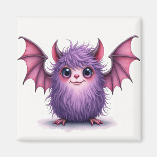Cute little Purple and Pink Monster Magnet