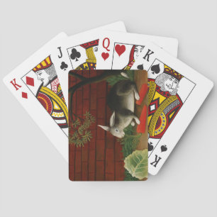 Cute Little Rabbit (Pet Animal) (Henri Rousseau) Playing Cards