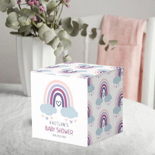 Cute Little Rainbow Baby Shower Favor Box